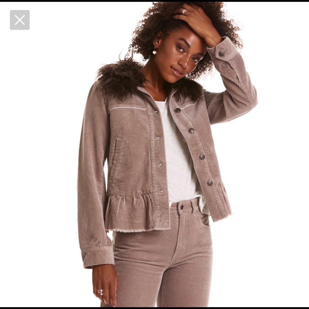Odd Molly 852 Sincerely Jacket Taupe/Grey NWT